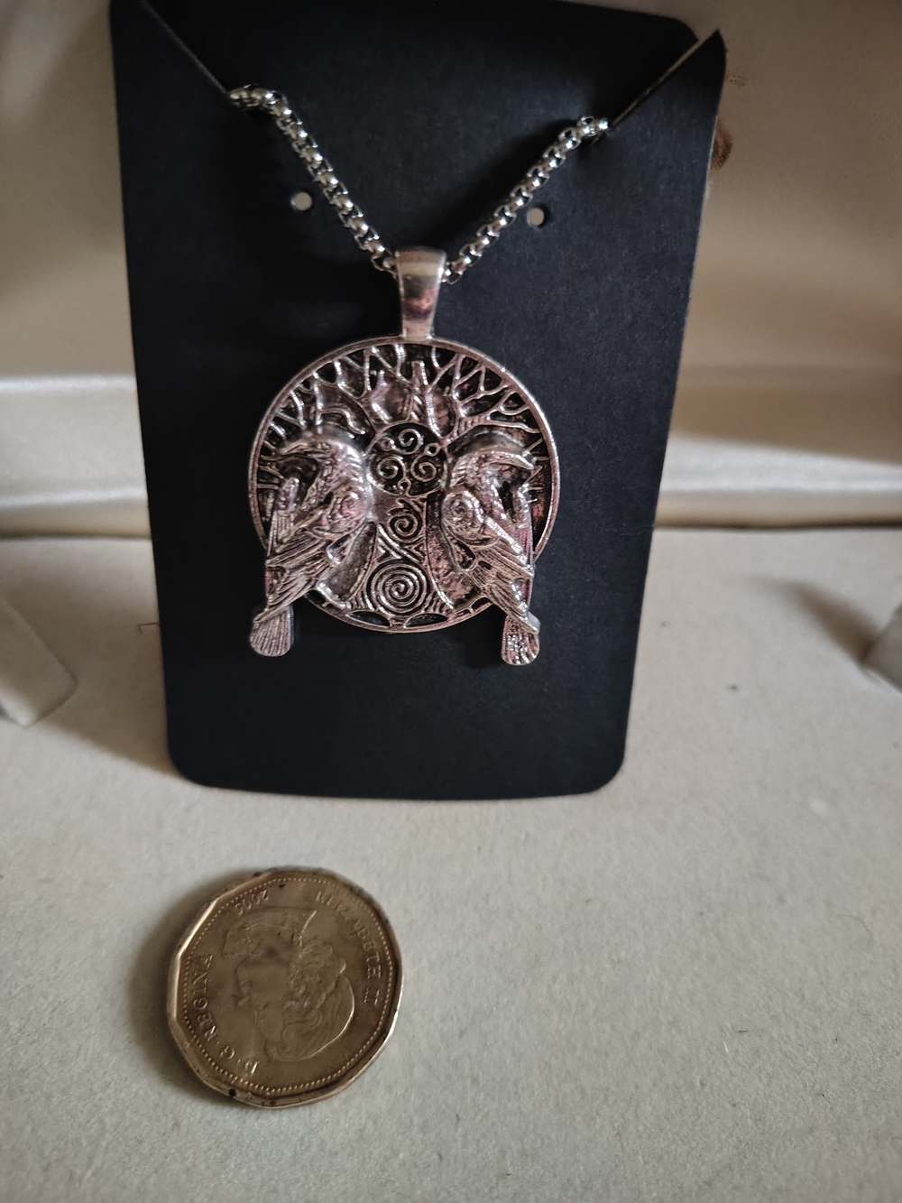 🐦‍⬛📿 NEW Nordic Viking Yggdrasil Raven Pendant Necklace🐦‍⬛📿